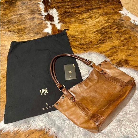 Frye Handbags - Frye Melissa Leather Cognac Brown Shoulder Bag/Purse.